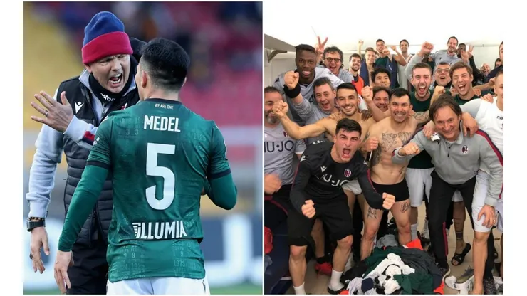 Medel se calentó con su DT, pero todo quedó ahí.