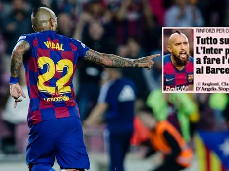 Vidal, portada en Italia: anuncian oferta millonaria de Inter al Barça
