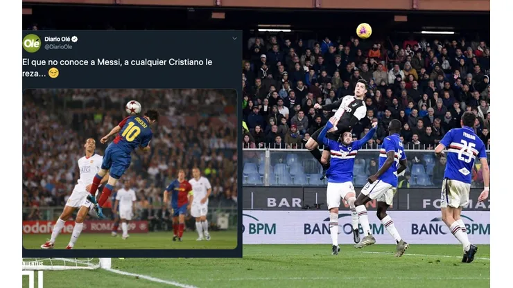 Diario Olé compara gol de Cristiano Ronaldo con Lionel Messi y desata guerra en redes sociales