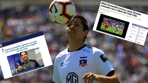 "Regresa a casa": prensa italiana y colombiana reacciona a fichaje de Matías Fernández en Colo Colo