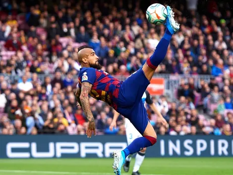 La espectacular chilena de Arturo Vidal en el Barça contra Alavés