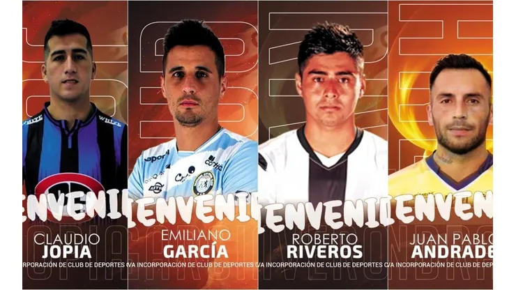 Los 4 refuerzos de Cobreloa.