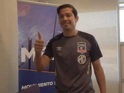 Mati Fernández ya posa con la indumentaria de Colo Colo