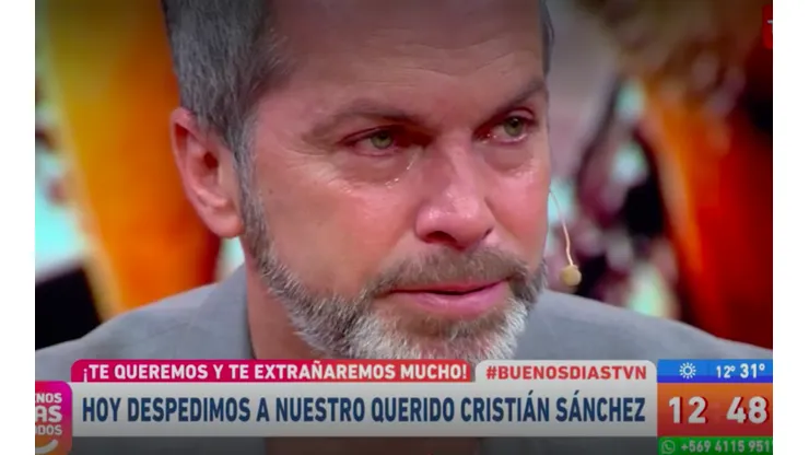 Sánchez llora a la salida de "Buenos Días a Todos"