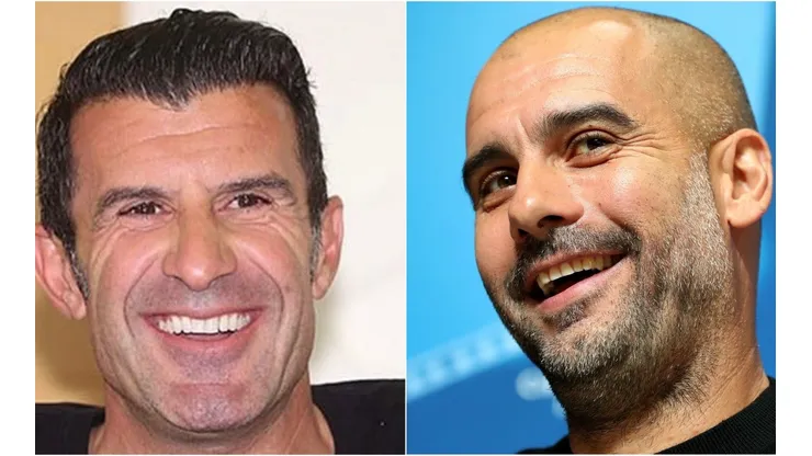 Figo y Guardiola compartieron cinco años en el camarín del Barcelona, pero de amigos