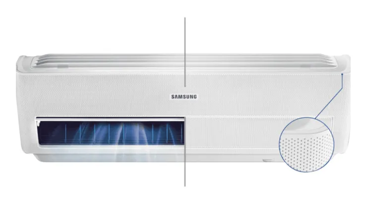Samsung ofrece equipos que no necesitan ráfagas de aire para enfriar una habitación