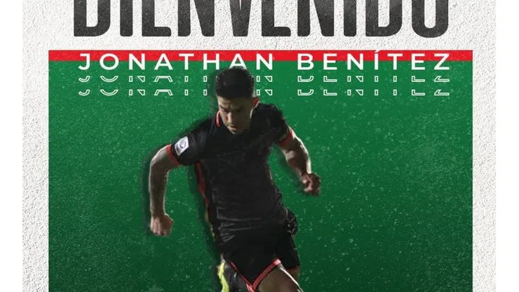 Palestino se potencia de cara a Copa Libertadores y anuncia el fichaje de Jonathan Benítez