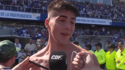 Ignacio Sepúlveda tras su momento heroico.