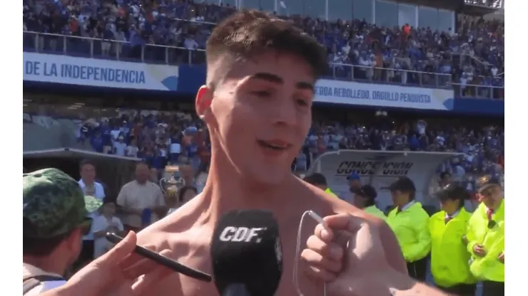 Ignacio Sepúlveda tras su momento heroico.