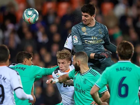 Milagro de Courtois deja al Real Madrid igualado con el Barça antes del Clásico