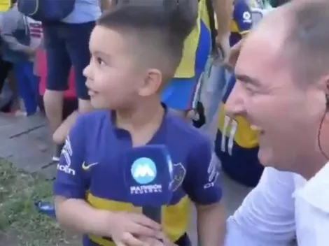 Tierno chascarro: "Aguante River... ¡Aguante Boca!"