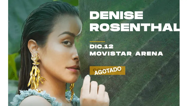 Denise Rosenthal agota su show en el Movistar Arena
