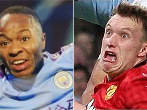 Raheem Sterling trolea a Phil Jones con su propia foto y el peor rostro del año