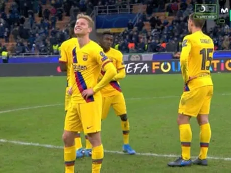 La carita de tristeza de Frenkie de Jong tras la eliminación del Ajax