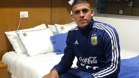 Brandon Cortés ya estuvo en la Albiceleste juvenil.