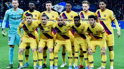 El once titular del Barça contra el Inter en Milán.