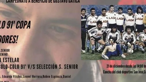 Plantel de Colo Colo campeón de Copa Libertadores compite en torneo a beneficio de Gustavo Gatica