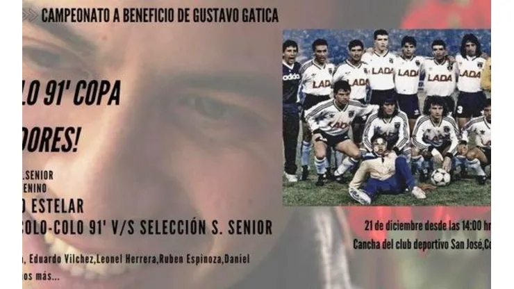 Plantel de Colo Colo campeón de Copa Libertadores compite en torneo a beneficio de Gustavo Gatica