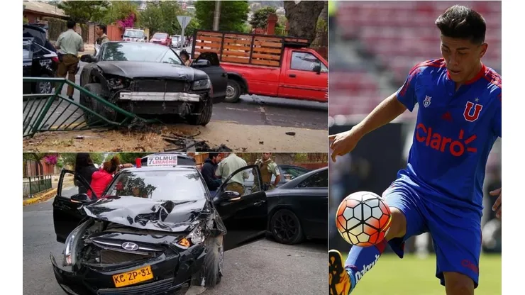 Pinilla chocó contra un colectivo.