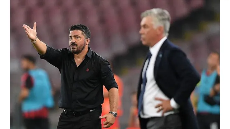 Gennaro Gattuso aparece como el reemplazante de Carlo Ancelotti en el Napoli