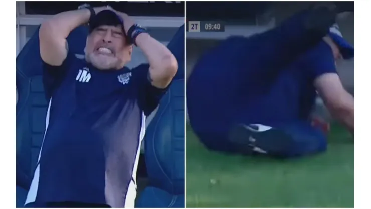 Diego antes y después del tropezón.