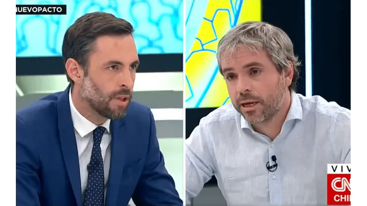 Matamala con Blumel en CNN Chile.