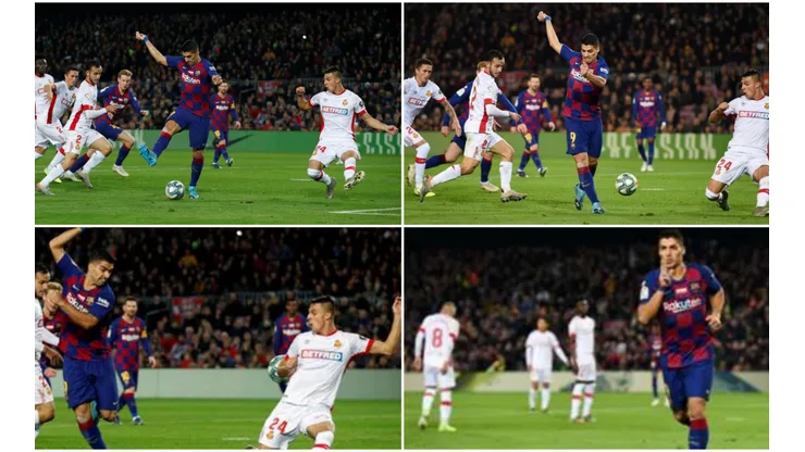 ¡De otro planeta! Suárez convierte de taco un golazo imposible