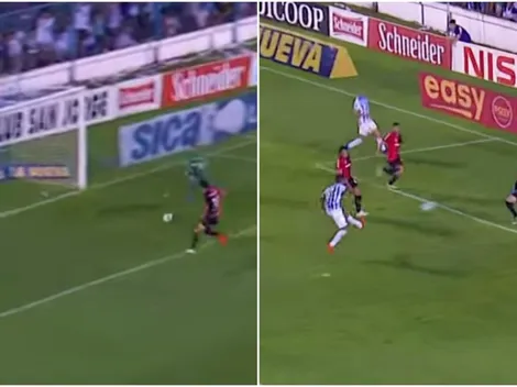 Escandalosa falla de Albertengo termina en gol de contra en el otro arco