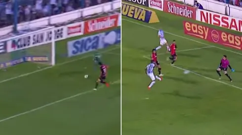 Albertengo falla solo y Toledo cobra al otro lado.