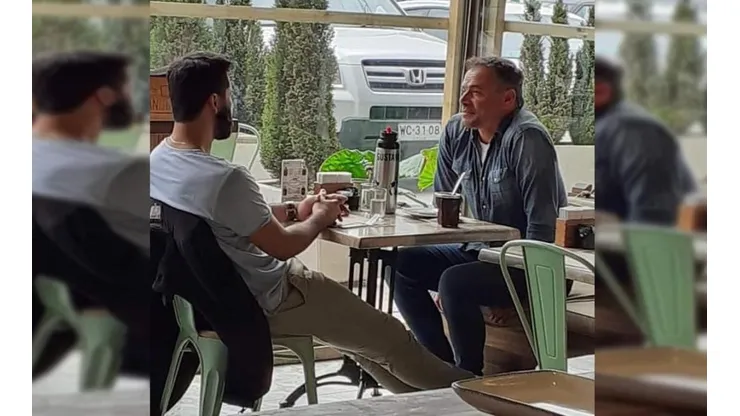 Johnny da un paso a Everton y es visto conversando con Dalsasso.