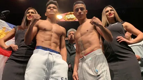 Ancajas y el chileno Aguja González.