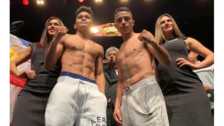 Ancajas y el chileno Aguja González.
