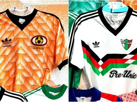 Camisetas ochenteras de Cobreloa y Palestino en el Museo del Fútbol de Manchester