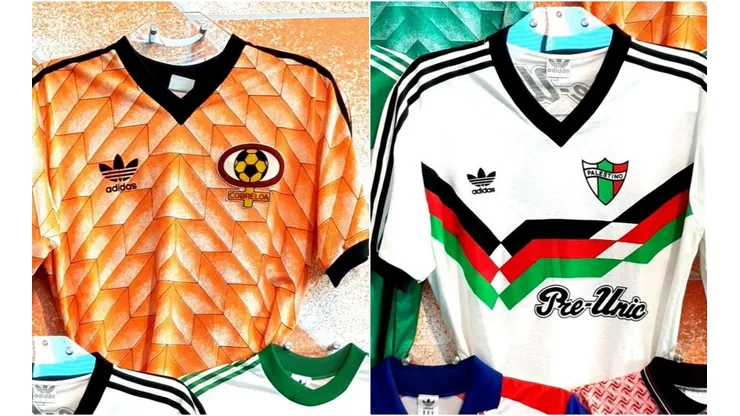 La camiseta naranja de Cobreloa y la tricolor de palestino destacan en el National Football Museum de Manchester