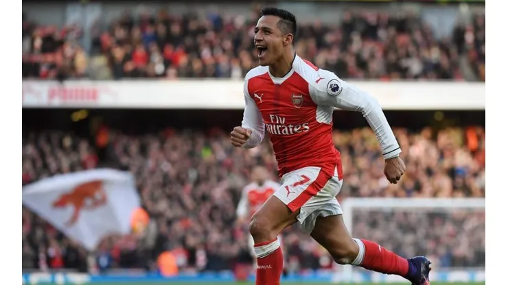 Alexis en su mágico paso por Arsenal.
