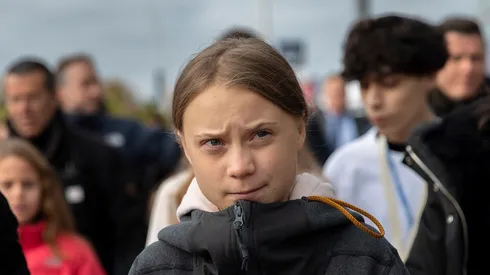 Al fin llegó Greta Thunberg, a Madrid