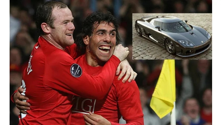 Rooney y Tevez en el United.