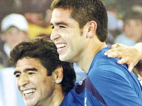 Maradona barre con Riquelme e ironiza que Passarella es Heidi al lado de él