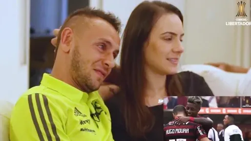 Rafinha se emociona en familia.
