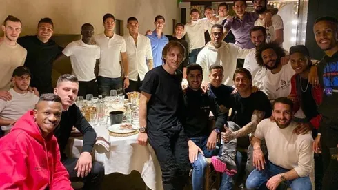 La mayoría del plantel del Real Madrid apareció en la tradicional cena de Navidad