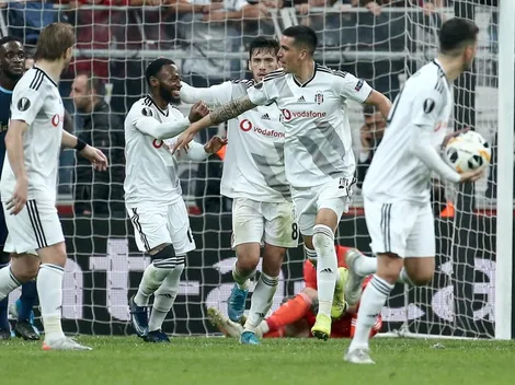Triunfo de Besiktas: cabezazo y gol de Enzo Roco en la Europa League