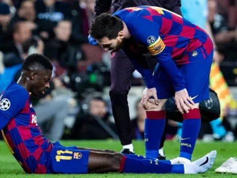 Barcelona confirma lesión de Ousmane Dembélé