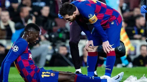 Barcelona confirma lesión de Ousmane Dembélé y espera exámenes para ver su gravedad