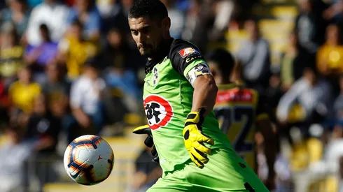Matías Cano, arquero de Coquimbo, fue a protestar.