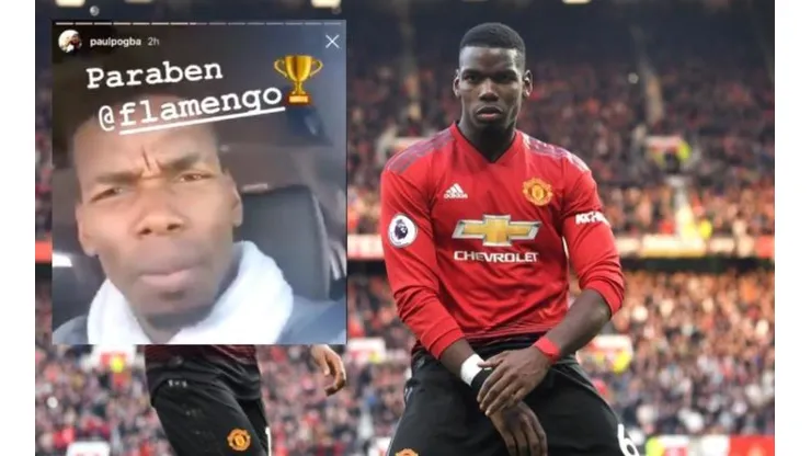 Pogba celebra la Libertadores del Flamengo