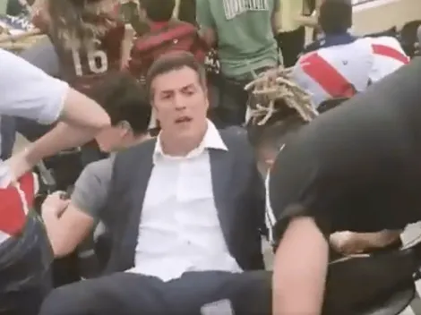 Julio Cesar se desmaya por campeonato de Flamengo en Libertadores