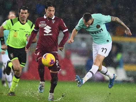 Inter vence bajo un aguacero a Torino