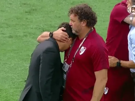 Como nunca se le vio: Gallardo es consolado tras perder la final