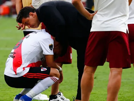 Un desolado Paulo Díaz recibe el consuelo de Gallardo