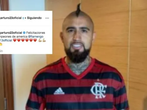 Arturo Vidal: "Felicitaciones Campeones de América"